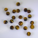 Tiger Eye loose Stone 1 Pieces 6 x 6 mm Round Brown cabochon Gemstone