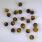 Tiger Eye loose Stone 1 Pieces 6 x 6 mm Round Brown cabochon Gemstone