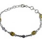 Riyo Yellow 925 sterling silver Citrine Bracelet dazzling handmade jewelry for s