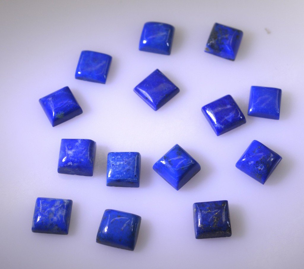 Lapis Lazuli loose Stone 1 Pieces 5 x 5 mm Princess Blue cabochon Gemstone