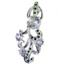 Riyo  Gemstone Silver Jewelry For Women Intricate Pendant L 2in Spmul-52047