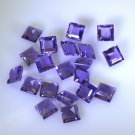 Amethyst loose Stone 1 Pieces 7 x 7 mm Princess Purple faceted Gemstone
