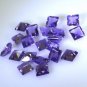 Amethyst loose Stone 1 Pieces 7 x 7 mm Princess Purple faceted Gemstone