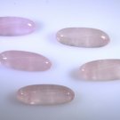 Rose Quartz loose Stone 1 Pieces 8 x 23 mm Oval Pink cabochon Gemstone