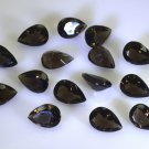 Smoky Quartz loose Stone 1 Pieces 9 x 13 mm Pear Brown faceted Gemstone