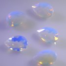 synthetic cubic zirconia Fire opal cz loose Stone 1 Pieces 6 x 9 mm Pear White f