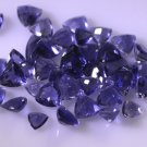 iolite loose Stone 1 Pieces 4x4,5x5,6x6,7x7 mm Trillion Blue faceted Gemstone