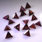 Garnet loose Stone 1 Pieces 7 x 7 mm Trillion Red faceted Gemstone