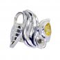 Riyo Citrine Silver s In India Silver Wave Ring Sz 6 Srcit6-14059