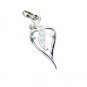 Riyo White Silver Jewellery Design Red Carpet Style Pendant L 1in Spwhcz-1100