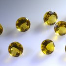 Citrin cz loose Stone 1 Pieces 8 x 8 mm Round Yellow faceted Gemstone