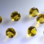 Citrin cz loose Stone 1 Pieces 8 x 8 mm Round Yellow faceted Gemstone