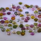 Tourmaline loose Stone 1 Pieces 3 x 3 mm Round Multi cabochon Gemstone