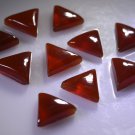 Red onyx loose Stone 1 Pieces 11 x 11 mm Trillion Red cabochon Gemstone