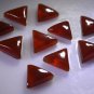 Red onyx loose Stone 1 Pieces 11 x 11 mm Trillion Red cabochon Gemstone