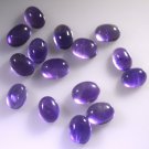Amethyst loose Stone 15 Pieces 5 x 8 mm Oval Purple cabochon Gemstone
