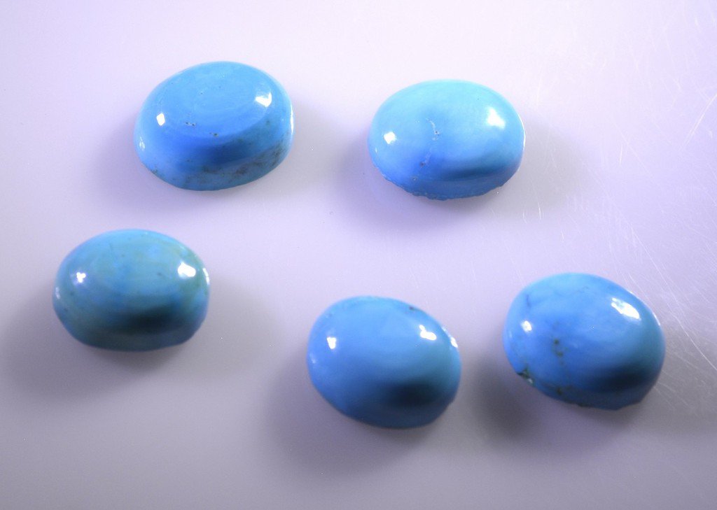 Turquoise  manmade loose Stone 1 Pieces 10 x 12 mm Oval multi cabochon Gemstone