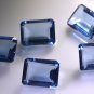 synthetic cubic zirconia Tanzanite cz loose Stone 1 Pieces 10 x 14 mm Emerald cu