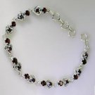 Riyo Garnet Buying Jewelry Silver Bracelet For Women L 7.5in Sbragar-26022