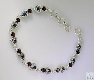 Riyo Garnet Buying Jewelry Silver Bracelet For Women L 7.5in Sbragar-26022