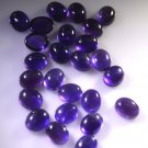 Amethyst loose Stone 1 Pieces 9 x 11 mm Oval Purple cabochon Gemstone