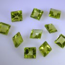 peridote loose Stone 1 Pieces 5 x 5 mm Princess Green faceted Gemstone