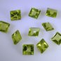 peridote loose Stone 1 Pieces 5 x 5 mm Princess Green faceted Gemstone