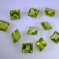 peridote loose Stone 1 Pieces 5 x 5 mm Princess Green faceted Gemstone