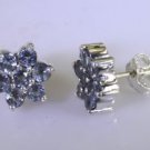 showy Silver Fashion For Her Jewellery Gemstone Earring SETEMP-101