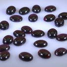 Garnet loose Stone 1 Pieces 7 x 9 mm Oval Red cabochon Gemstone