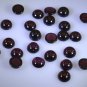Garnet loose Stone 1 Pieces 7 x 7 mm Round Red cabochon Gemstone