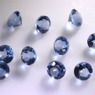 synthetic cubic zirconia Tanzanite cz loose Stone 1 Pieces 10 x 10 mm Round Blu