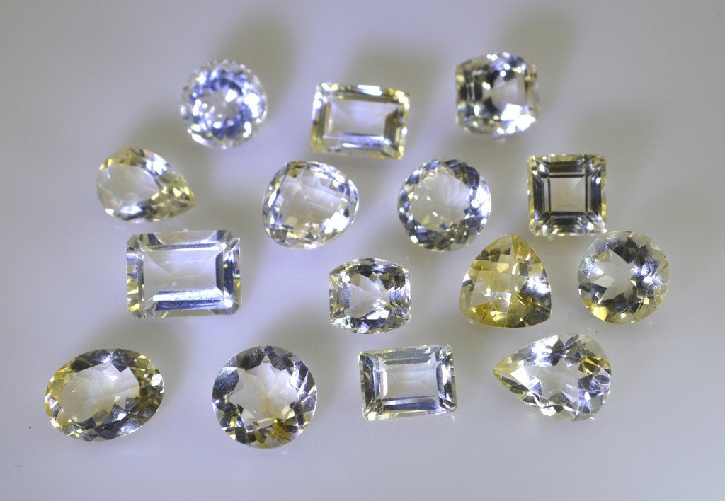 Citrine loose Stone 1 Pieces free size Fancy Yellow faceted Gemstone