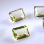 lemon Quartz loose Stone 1 Pieces 8 x 10 mm Emerald cut Yellow faceted Gemstone