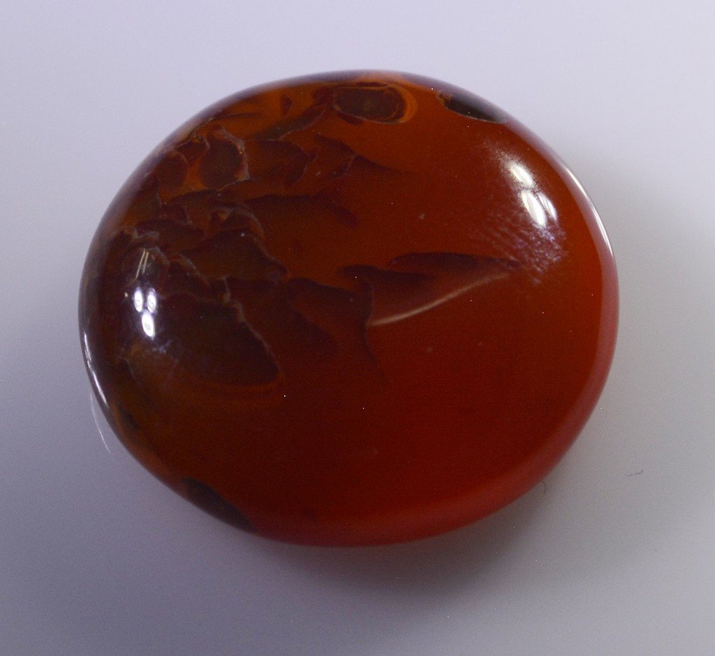 Red onyx loose Stone 1 Pieces 21 x 21 mm Round Red cabochon Gemstone