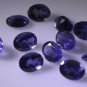 iolite loose Stone 1 Pieces 7 x 9 mm Oval Blue faceted Gemstone