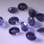 iolite loose Stone 1 Pieces 7 x 9 mm Oval Blue faceted Gemstone