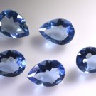synthetic cubic zirconia Tanzanite cz loose Stone 1 Pieces 10 x 14 mm Pear Blue