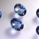 synthetic cubic zirconia Tanzanite cz loose Stone 1 Pieces 10 x 12 mm Oval Blue