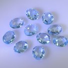 Blue topaz loose Stone 1 Pieces 8 x 10 mm Oval Blue faceted Gemstone