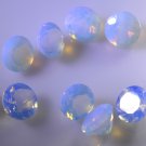 synthetic cubic zirconia Fire opal cz loose Stone 1 Pieces 10 x 10 mm Round Whi
