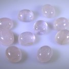 Rose Quartz loose Stone 1 Pieces 9 x 11 mm Oval Pink cabochon Gemstone