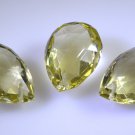 lemon Quartz loose Stone 1 Pieces 9 x 14 mm Pear Yellow faceted Gemstone