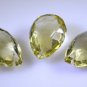 lemon Quartz loose Stone 1 Pieces 9 x 14 mm Pear Yellow faceted Gemstone