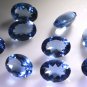 synthetic cubic zirconia Tanzanite cz loose Stone 1 Pieces 12 x 16 mm Oval Blue