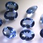 synthetic cubic zirconia Tanzanite cz loose Stone 1 Pieces 12 x 16 mm Oval Blue