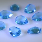 synthetic cubic zirconia Blue topaz cz loose Stone 1 Pieces 10 x 14 mm Pear Blue
