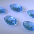 synthetic cubic zirconia Blue topaz cz loose Stone 1 Pieces 10 x 14 mm Oval Blue