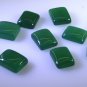 Green onyx loose Stone 1 Pieces 8 x 10 mm Emerald cut Green cabochon Gemstone