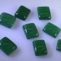 Green onyx loose Stone 1 Pieces 8 x 10 mm Emerald cut Green cabochon Gemstone